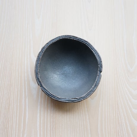 櫻井靖泰　Jag bowl（5寸）黒釉