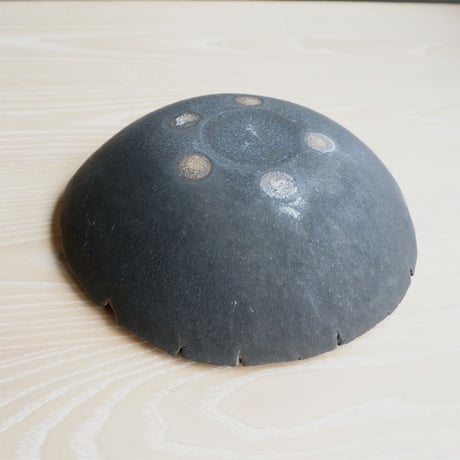 櫻井靖泰　Jag bowl（8寸）黒釉