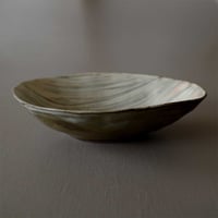 かねと窯　清水 圭一　刷目カレー皿（大）