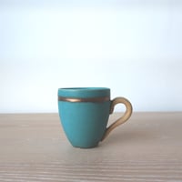 加藤 輝雄　マグカップ type-L（トルコブルー/リング）