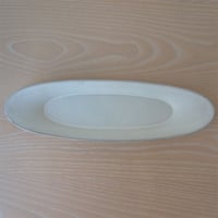 3RD CERAMICS　楕円皿　L　白