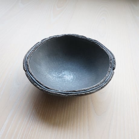 櫻井靖泰　Jag bowl（5寸）黒釉