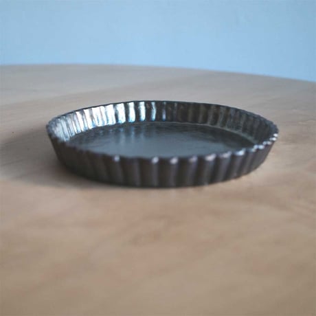 木村 年克　銀釉タルト皿 16cm