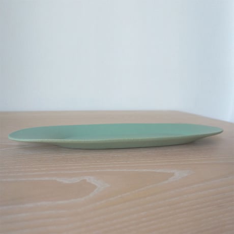3RD CERAMICS　楕円皿　L　ターコイズ