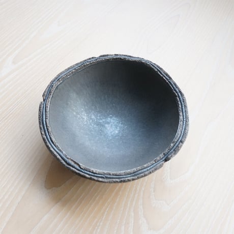 櫻井靖泰　Jag bowl（5寸）黒釉