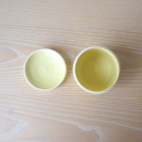 TAKUNOBU 砂糖入れ/チタン結晶釉（黃）