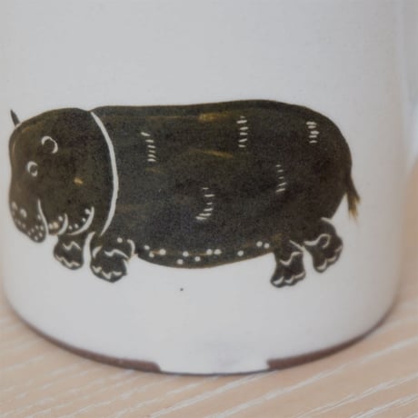 TAKUNOBU 粉引コーヒーカップ　カバ