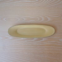 3RD CERAMICS　楕円皿　M　黃