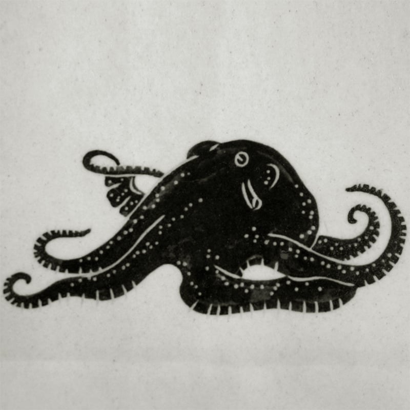 TAKUNOBU 粉引四角皿 タコ | knot Online