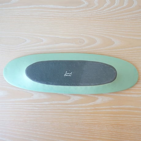 3RD CERAMICS　楕円皿　M　ターコイズ