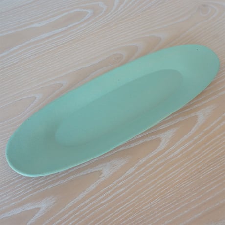 3RD CERAMICS　楕円皿　M　ターコイズ