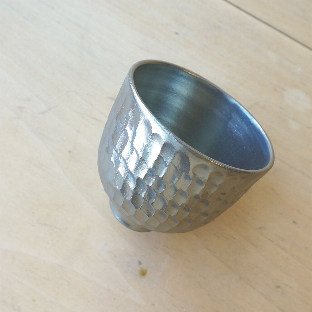 木村 年克 銀化鉄釉 お猪口 | knot Online