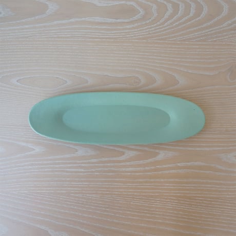 3RD CERAMICS　楕円皿　M　ターコイズ