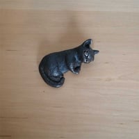 櫻井靖泰　箸置きにもなる子猫　黒A