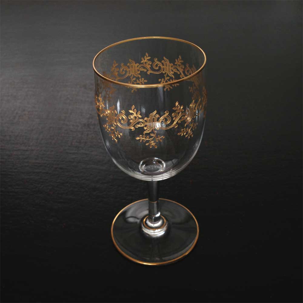 美品★希少オールドバカラBACCARATセビーヌ金彩レカミエ★ポートワイングラス 希少オールドバカラBACCARATセビーヌ金彩レカミエ☆ポートワイングラス