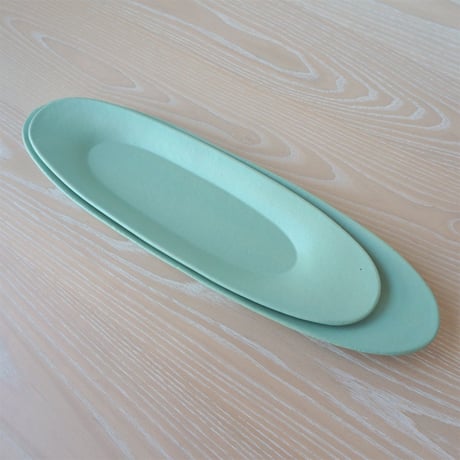 3RD CERAMICS　楕円皿　M　ターコイズ