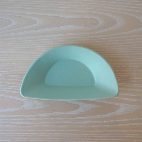 3RD CERAMICS　おつまみ皿（ハーフ）ターコイズ