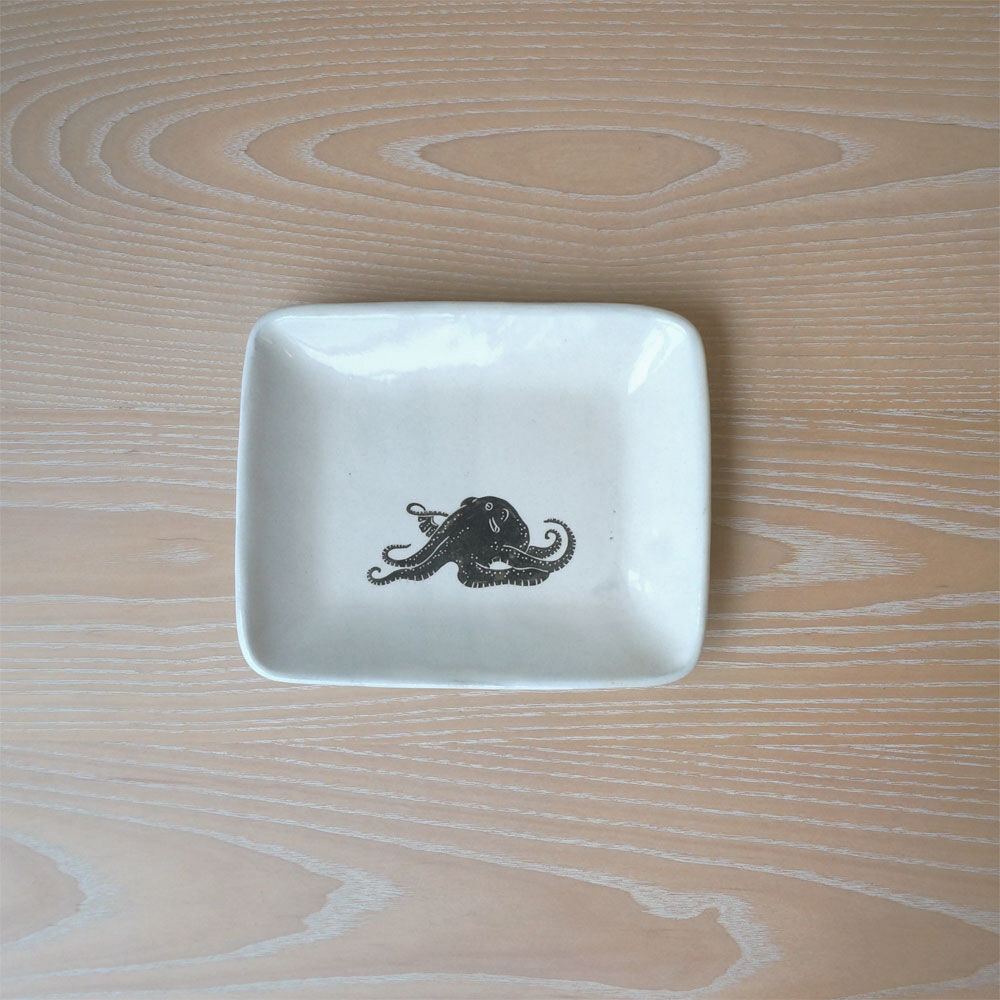 A1136-2/粉引四方皿20客/角皿/向付/銘々皿/飾皿/