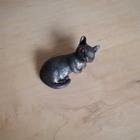 櫻井靖泰　箸置きにもなる子猫　黒C
