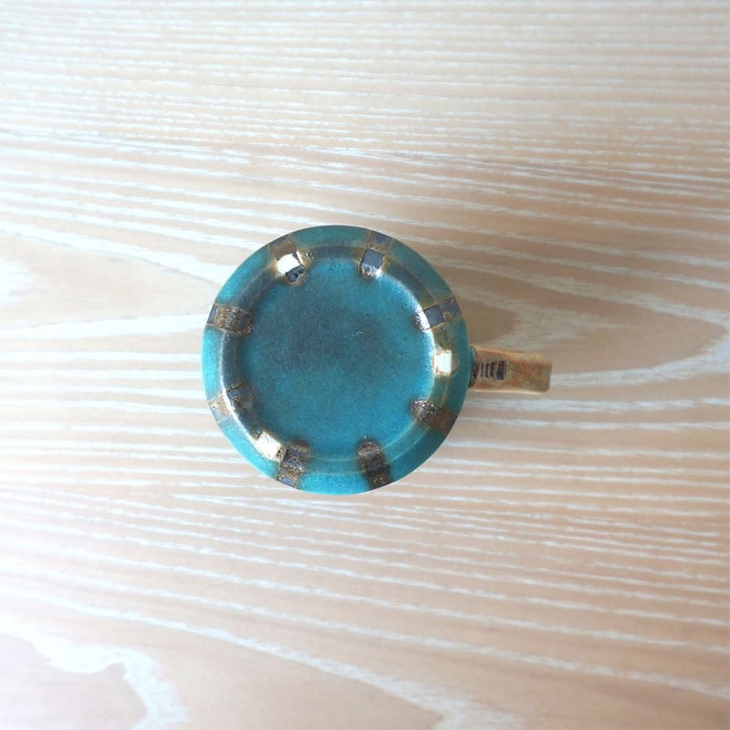 加藤 輝雄 マグカップ type-SL（トルコブルー/縦縞） | knot Online