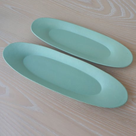 3RD CERAMICS　楕円皿　M　ターコイズ