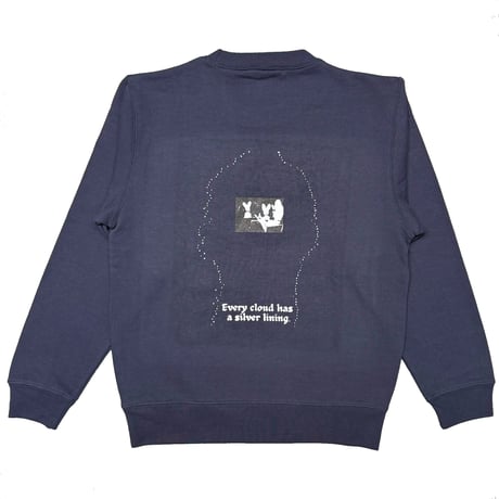 proverb sweat shirt (navy)