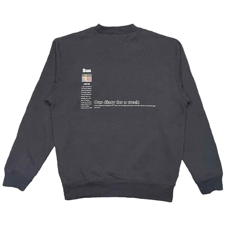 one week memory sweat shirt (navy)