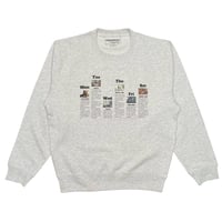 one week memory sweat shirt (silver gray)