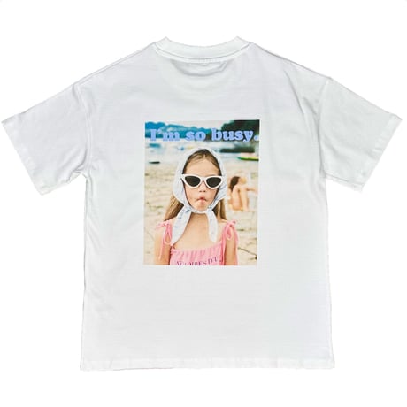 busy girl! Tshirt  (white)