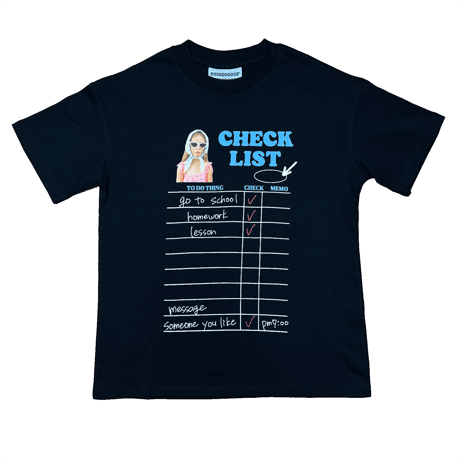 busy girl! Tshirt  (black)