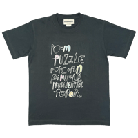 initial "p" Tshirt  (slate gray)