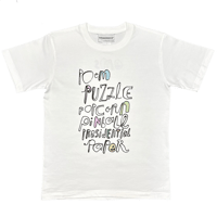 initial "p" Tshirt  (white)