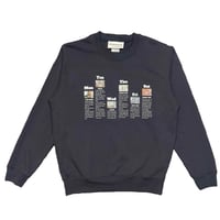 one week memory sweat shirt (navy)