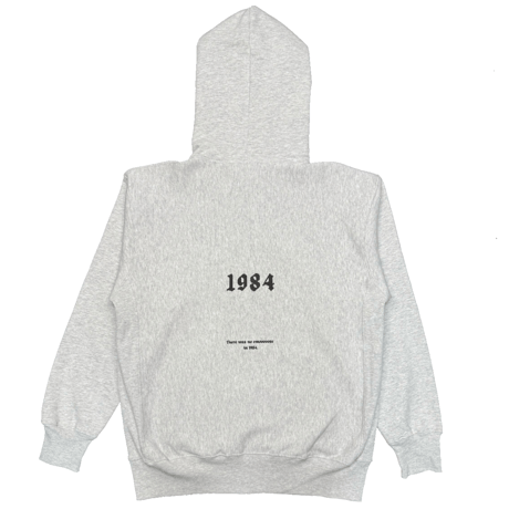 1984 double zipup hoodie (silver gray)