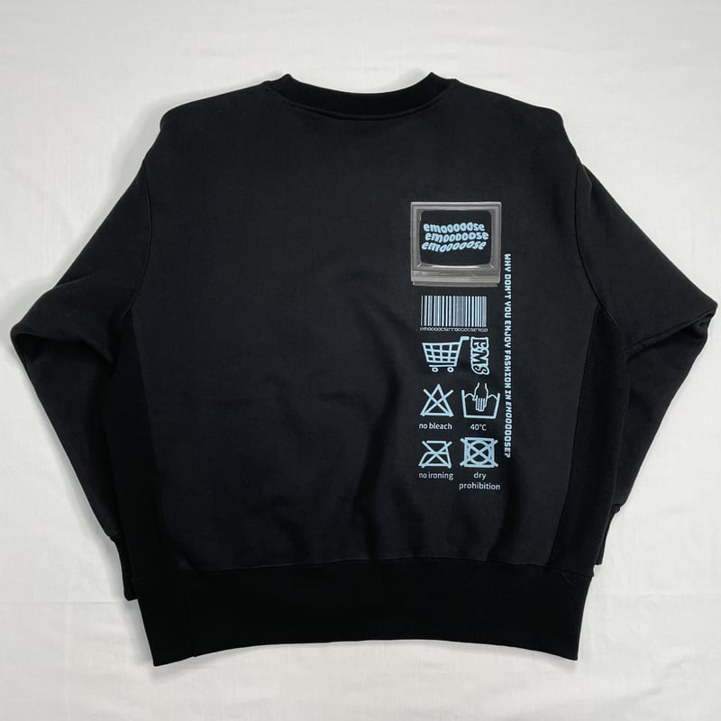 logo sweat shirt (black) | emooooose