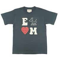 E♡ Tshirt  (slate gray)