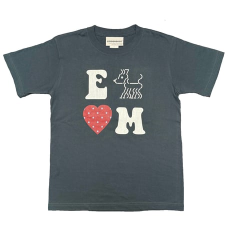 E♡ Tshirt  (slate gray)