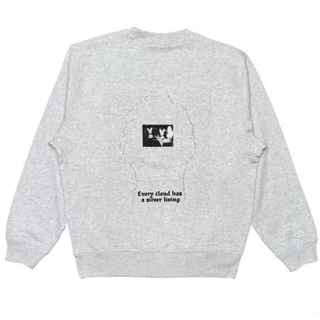 proverb sweat shirt (silver gray)