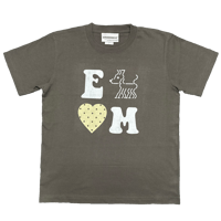 E♡ Tshirt  (hazy black)