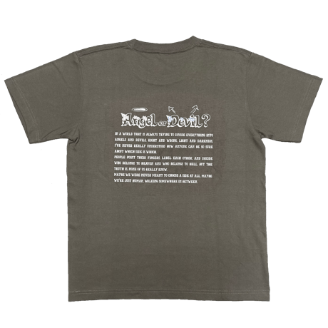 a or d Tshirt  (hazy black)