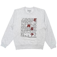 AtoZ sweat shirt (silver gray)