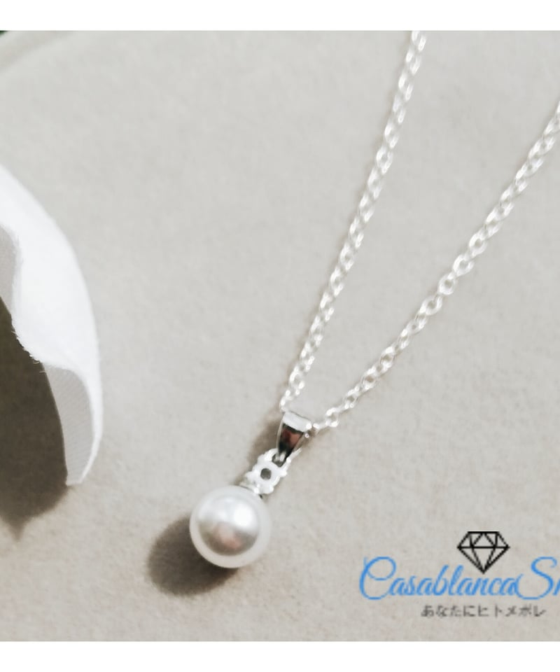 CASA BLANCA パールネックレス 付属品付き CASA BLANCA Pearl Necklace with Accessories