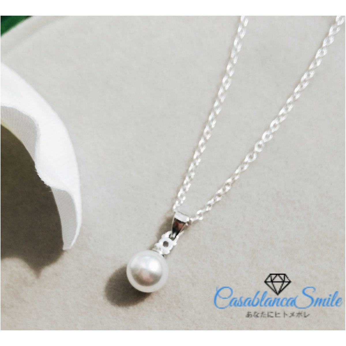 CASA BLANCA パールネックレス 付属品付き CASA BLANCA パール