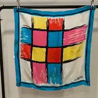 scarf    blue×red×yellow