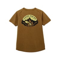 【milestone】Original T-Shirt Canvas "Let's Keep Pushing Our Limits!" (Walnut)