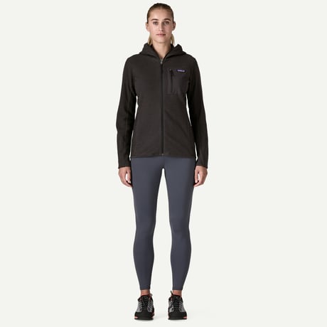 【patagonia】ウィメンズ R1 エア フルジップ フーディ / Women's R1 Air Full-Zip Hoody (BLK)