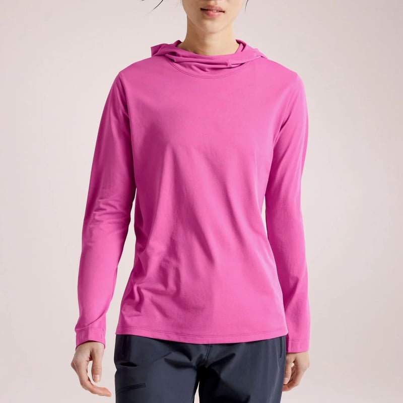 ARC'TERYX - アークテリクス ティーマフーディー カットソー 長袖 アウトドア L ピンク ARC'TERYX】 ティーマ フーディ ウィメンズ / Taema Hoody Women