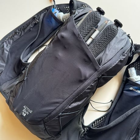 【SALOMON】ACTIVE SKIN 12 SET  (Black/Metal)