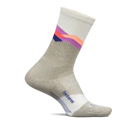 【Feetures】Trail Max Cushion Mini Crew (Mountain High Cream)
