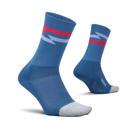 【Feetures】Elite Light Cushion Mini Crew (BlueTrack)
